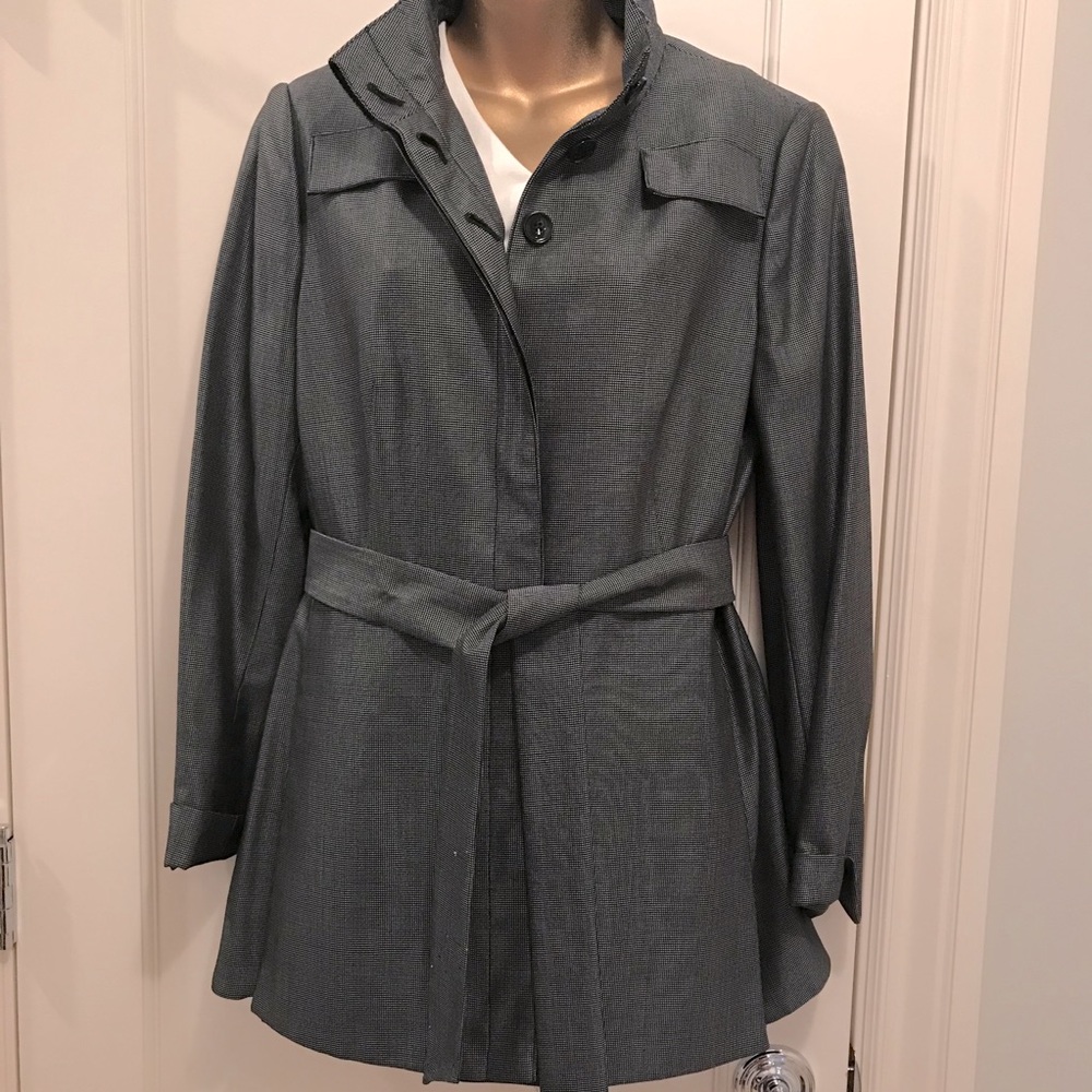 Carlisle black with white dots long jacket